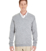 Harriton M420 Men's Pilbloc™ V-Neck Sweater in Grey heather