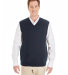 Harriton M415 Men's Pilbloc™ V-Neck Sweater Vest in Dark navy