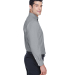 Harriton M600 Men's Long-Sleeve Oxford with Stain- in Oxford grey