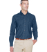 Harriton M550 Men's 6.5 oz. Long-Sleeve Denim Shir in Dark denim