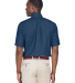 Harriton M550S Men's 6.5 oz. Short-Sleeve Denim Sh in Dark denim