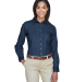 Harriton M550W Ladies' 6.5 oz. Long-Sleeve Denim S in Dark denim