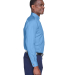 Harriton M500 Men's Easy Blend™ Long-Sleeve Twil in Light college blue