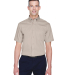 Harriton M500S Men's Easy Blend™ Short-Sleeve Tw in Stone