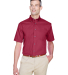 Harriton M500S Men's Easy Blend™ Short-Sleeve Tw in Wine