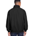 Harriton M740 Adult Fleece-Lined Nylon Jacket in Black/ black