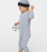 Rabbit Skins 4412 Infant Long Legged Baby Rib Body in Heather