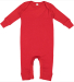 Rabbit Skins 4412 Infant Long Legged Baby Rib Body in Red