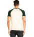 Next Level Apparel 3650 Unisex Raglan Short Sleeve in Forest green/ natural