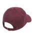 Yupoong 6245PT Peached Cotton Twill Dad Cap in Maroon