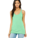BELLA 8430 Womens Tri-blend Racerback Tank in Mint triblend