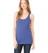 BELLA 8430 Womens Tri-blend Racerback Tank in Navy triblend