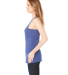 BELLA 8430 Womens Tri-blend Racerback Tank in Navy triblend