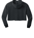 Bella + Canvas 7502 Women's Cropped Fleece Hoodie in Dark grey heather