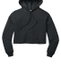 Bella + Canvas 7502 Women's Cropped Fleece Hoodie in Dark grey heather