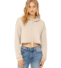Bella + Canvas 7502 Women's Cropped Fleece Hoodie in Heather dust