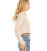 Bella + Canvas 7502 Women's Cropped Fleece Hoodie in Heather dust