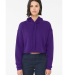 Bella + Canvas 7502 Women's Cropped Fleece Hoodie in Team purple