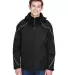 North End 88196 Men's Angle 3-in-1 Jacket with Bon BLACK