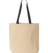 8868 Liberty Bags® Marianne Cotton Canvas Tote in Natural/ black