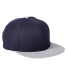 Big Accessories BA539 Flat Bill Sport Cap in Navy/ heather grey