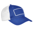 Big Accessories BA656T Patch Trucker Cap in Royal/ white/ white