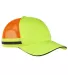 Big Accessories BA661 Safety Trucker Cap in Neon ylw/ ne org