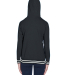J America 8651 Relay Women's Hooded Pullover Sweat in Black