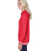 J America 8651 Relay Women's Hooded Pullover Sweat in Red