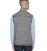 J America 8631 Cosmic Fleece Vest in Charcoal fleck