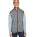 J America 8631 Cosmic Fleece Vest in Charcoal fleck