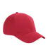 BX002 Big Accessories 6-Panel Brushed Twill Struct in Red