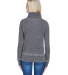 J America 8930 Vintage Zen Fleece Women's Cowl Nec in Dark smoke