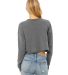 Bella + Canvas 7503 Women's Cropped Crew Fleece in Deep heather