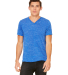 BELLA+CANVAS 3005 Cotton V-Neck T-shirt in True royal marble