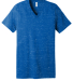 BELLA+CANVAS 3005 Cotton V-Neck T-shirt in True royal marble