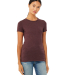 BELLA 6004 Womens Favorite T-Shirt in Heather maroon
