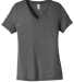 BELLA 6405 Ladies Relaxed V-Neck T-shirt in Grey triblend
