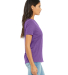 BELLA 6405 Ladies Relaxed V-Neck T-shirt in Purple triblend