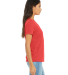 BELLA 6405 Ladies Relaxed V-Neck T-shirt in Red triblend