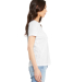 BELLA 6405 Ladies Relaxed V-Neck T-shirt in Solid white triblend
