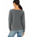 BELLA 7501 Womens Fleece Pullover Sweatshirt in Deep heather