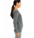 BELLA 7501 Womens Fleece Pullover Sweatshirt in Deep heather