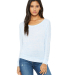 BELLA 8850 Womens Long Sleeve Dolman Top in Blue marble