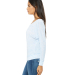 BELLA 8850 Womens Long Sleeve Dolman Top in Blue marble
