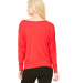BELLA 8850 Womens Long Sleeve Dolman Top in Red
