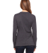 BELLA 6450 Womens Long Sleeve Missy T-Shirt in Dark grey heather