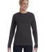 BELLA 6450 Womens Long Sleeve Missy T-Shirt in Dark grey heather