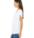 BELLA 8801 Womens Jersey Flowy Shirt in White