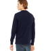 BELLA+CANVAS 3150 Mens Long Sleeve Henley Shirt in Navy